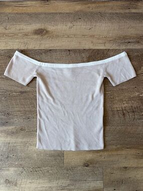 H&M Divided Beige Off The Shoulder Top